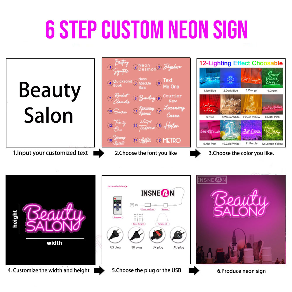 Custom Led Neon Signs LED Ligh - Home Decor Nepal ulasan dan harga