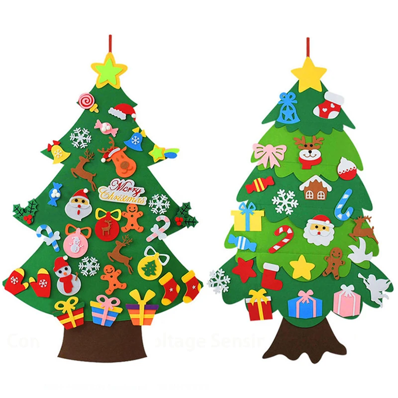 Kids DIY Felt Christmas Tree C - Home Decor Xmas Gifts ulasan dan harga