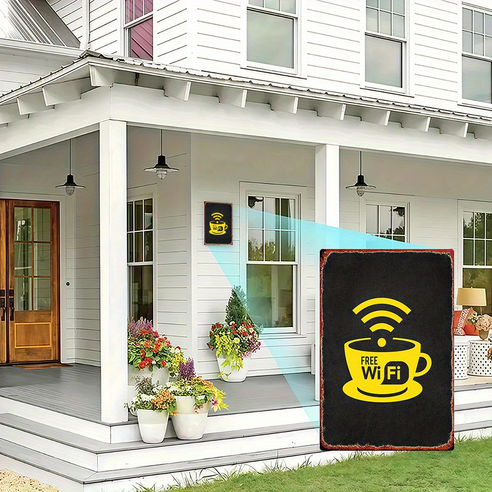 2D Vintage Metal Sign, WiFi Zo - Home Decor Garden Ideas ulasan dan harga