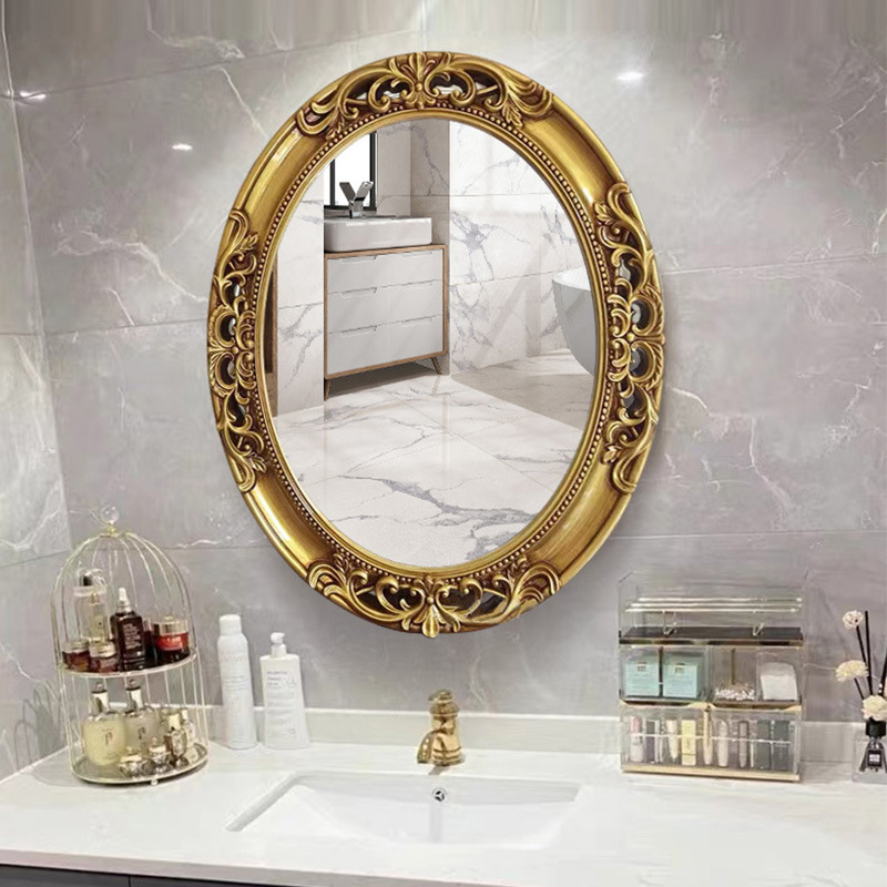 European Oval Hollow Bathroom  - Home Decor Mirror ulasan dan harga