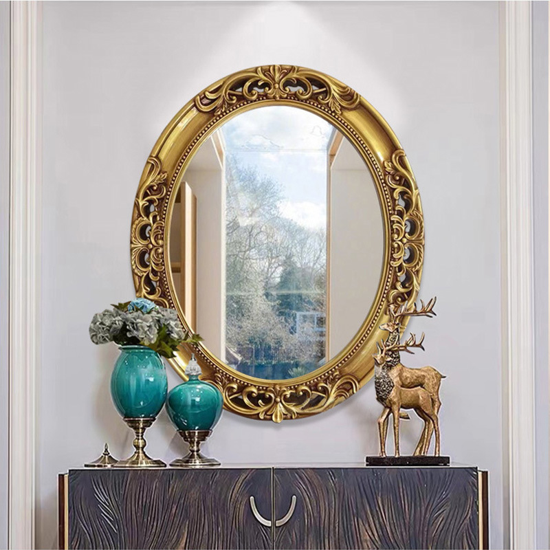 European Oval Hollow Bathroom  - Home Decor Mirror ulasan dan harga