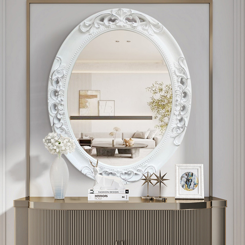 European Oval Hollow Bathroom  - Home Decor Mirror ulasan dan harga
