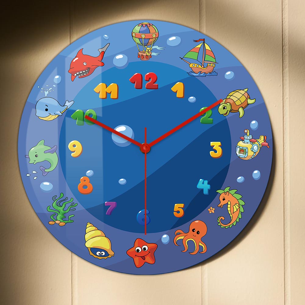 Cartoon Sea Animals Blue Wall  - Home Decor Under 300 ulasan dan harga