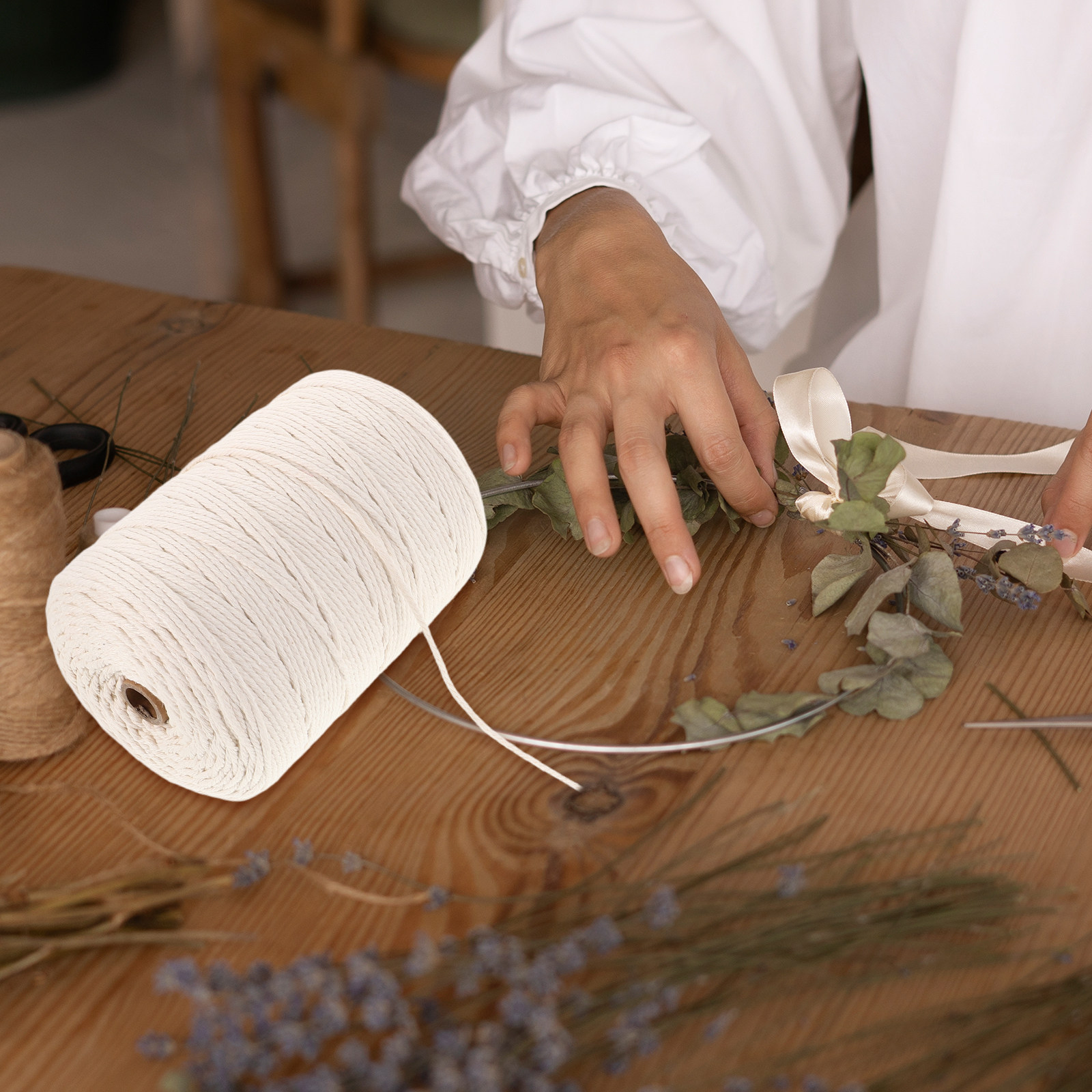 1 Roll Thick Soft Cotton Rope  - Macrame Wall Hanging ulasan dan harga