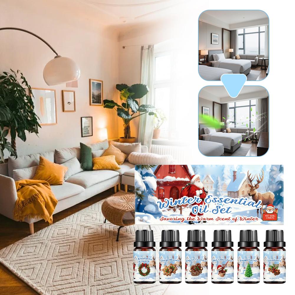 Winter Essential Oil Set 6PCS* - Home Decor Xmas Gifts ulasan dan harga