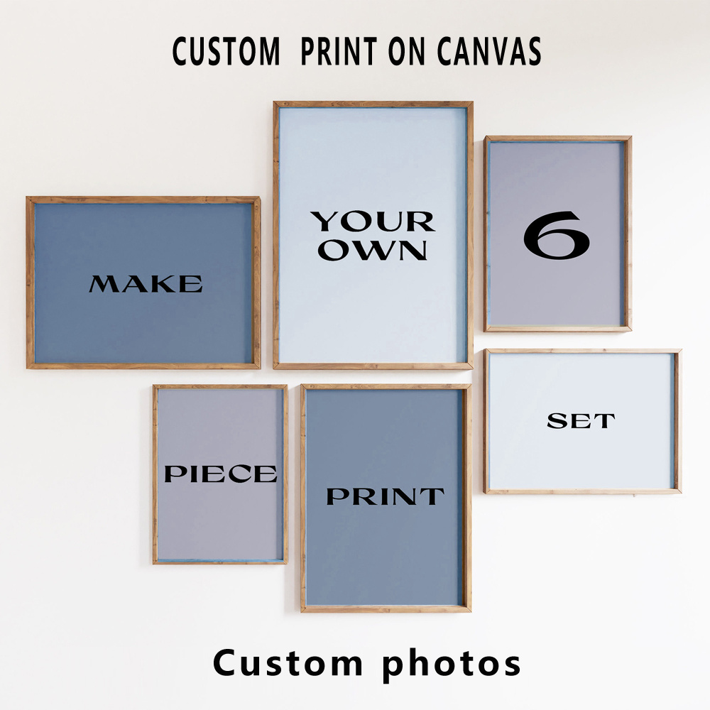 6pcs/set Custom Canvas Prints  - Home Decor Kit ulasan dan harga