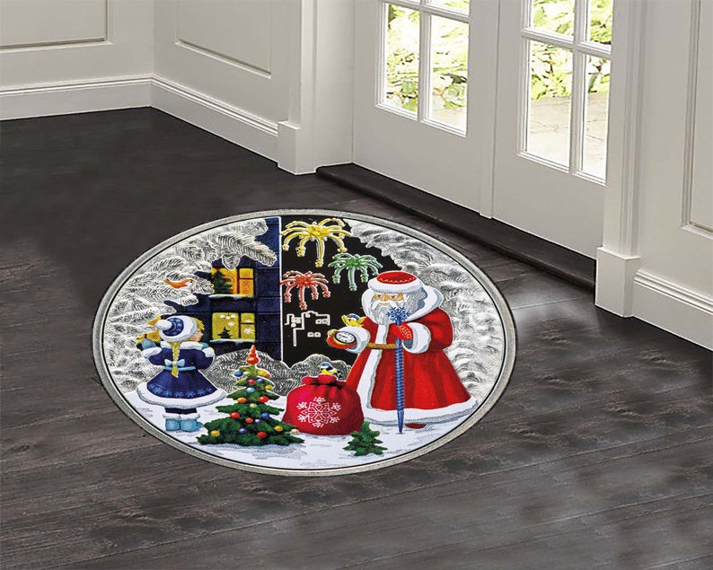 Christmas Tree Round Rug, Xmas - Home Xmas Decor Ideas ulasan dan harga