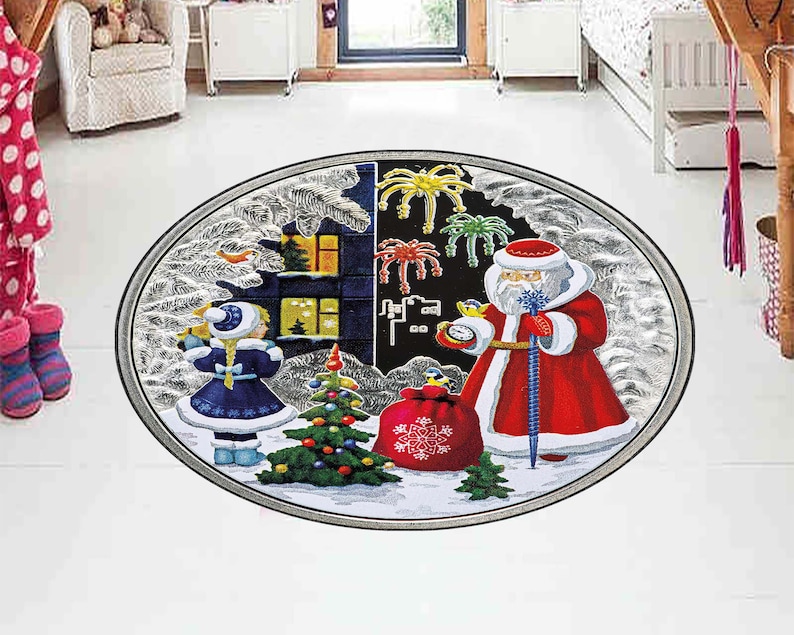 Christmas Tree Round Rug, Xmas - Home Xmas Decor Ideas ulasan dan harga