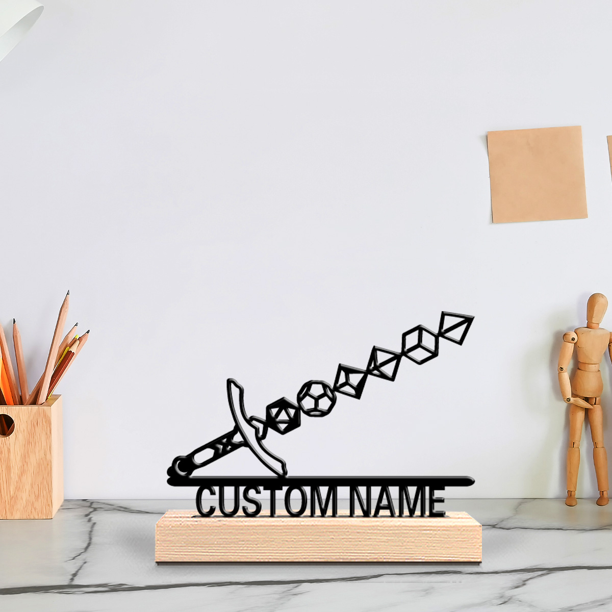 1pc Abstract sword Customizabl - Home Decor Statue ulasan dan harga